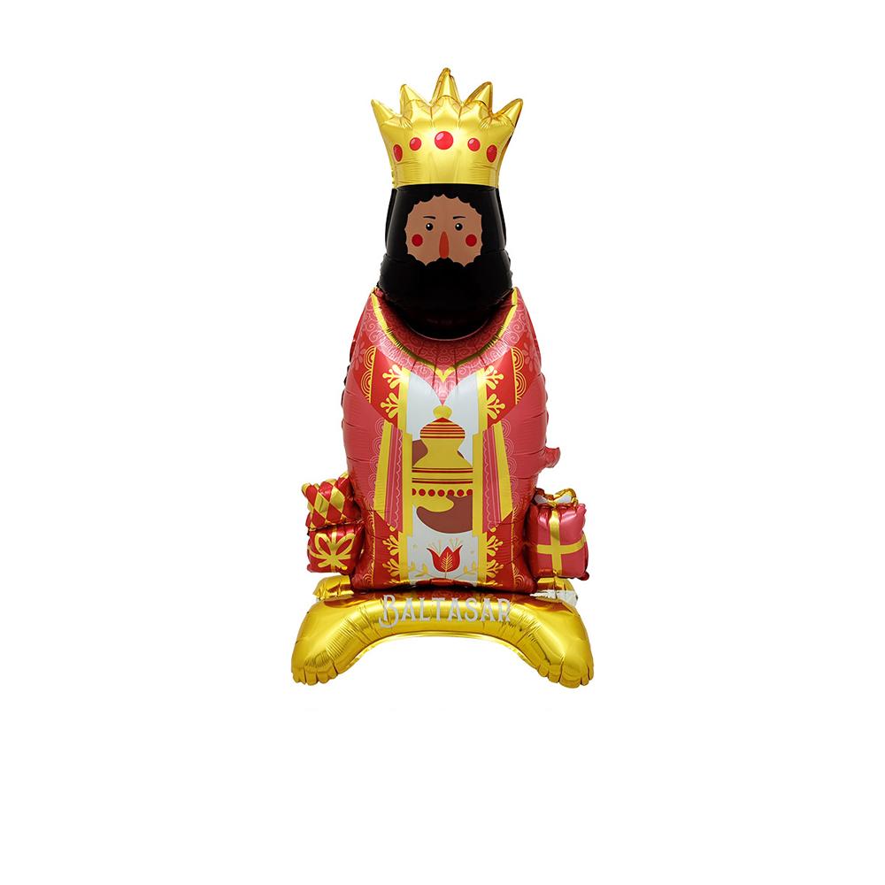 Spanish Three Kings Festival Balloon Orange Face White Face Brown Face King Balloon Candy Donut Balloon