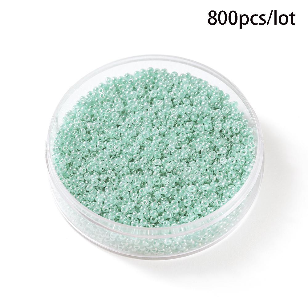 500/800Pcs/Lot 2/3mm Candy Color Glass Seed Beads Cute Bulk Small Bead Bracelet Handicraft for DIY Jewelry Making Accessories