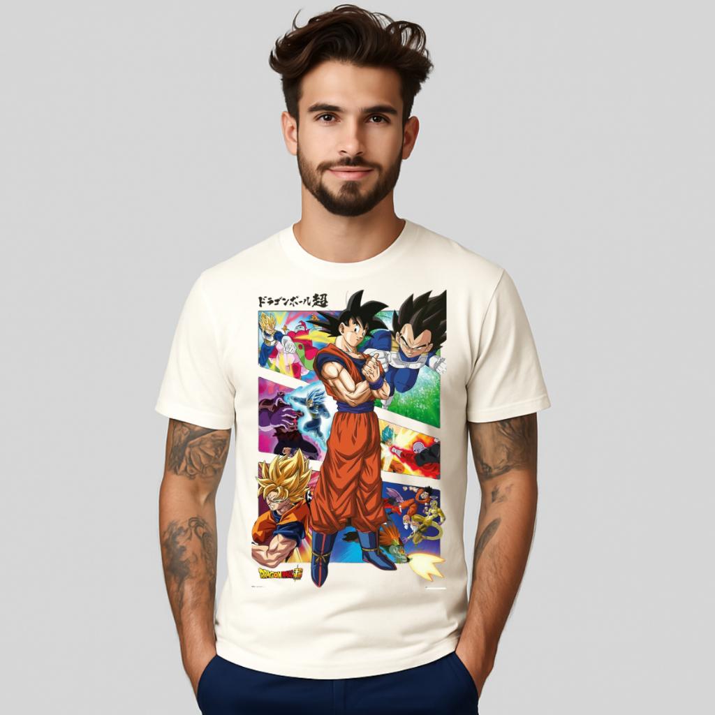 Dragon Ball Japan Animation Summer T-Shirt Leisure Sports Street Fitness Loose Comfortable Cotton Short Sleeves Men Women Top