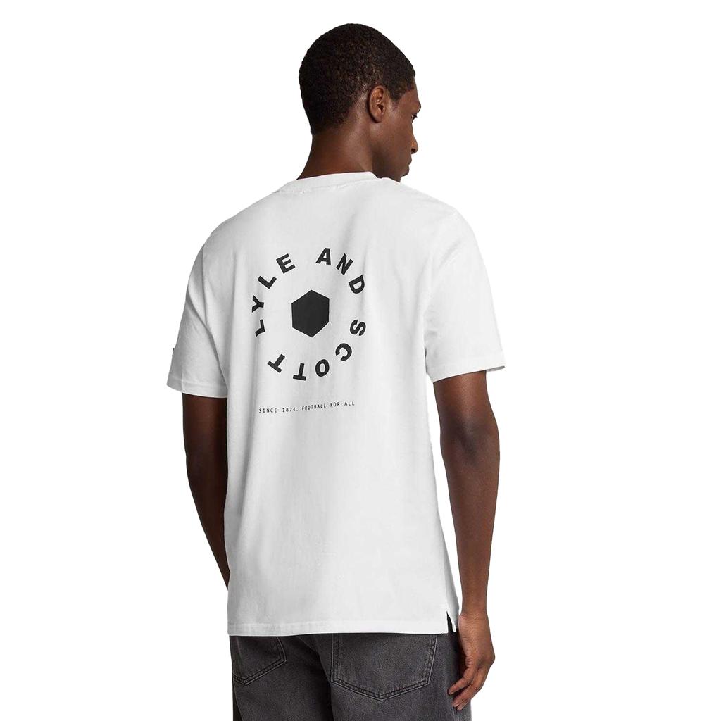Lyle & Scott Mens Football Wheel Graphic T-Shirt
