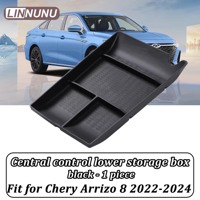

Linnunu Fit for Chery Arrizo 8 -2024 Car Interior Central Control Storage Box Central Control Storage Box Storage Organizer Box Shock Absorption and чорний