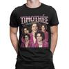 Timothee Chalamet American Actor Cotton TShirt For Mens Summer  Classic TShirts ONeck Hippie Tees Oversized Pattern Clothes