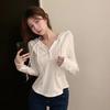 Women's Autumn 2024 Hooded Long Sleeve T-shirt with Waist-Cinching Slim Fit