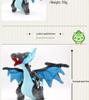 23cm Charizard XY Blue Yellow Plush Doll