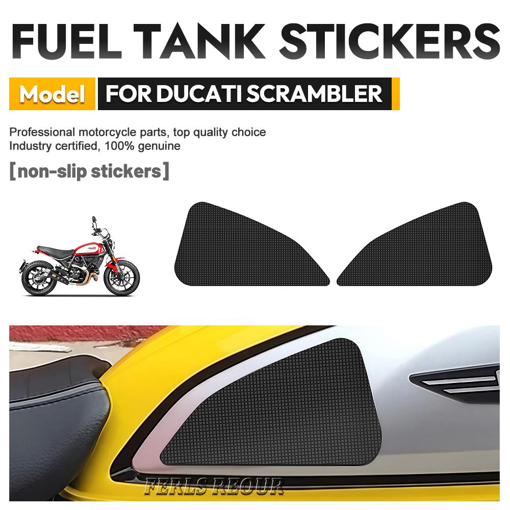 Motorcycle Anti-slip Tank Pads Fuel Gas Knee Grip Traction Pads Protection Sticker Side Decal For Ducati Scrambler 2015-2016