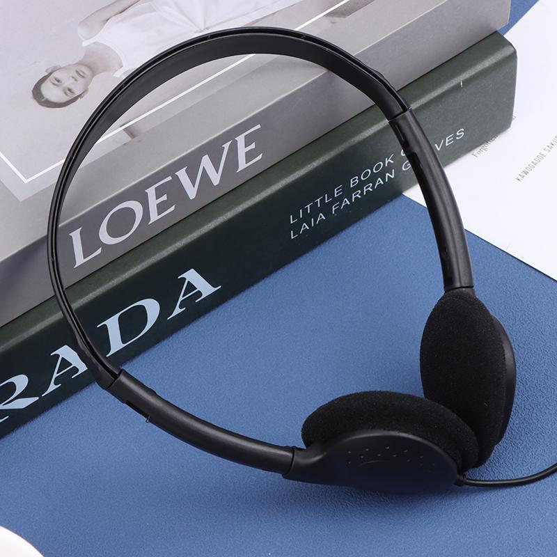3.5mm Universal Wired Computer Headphone No Microphone Gaming Headset Noise Canceling Sports MP3 Earphone Wired Stereo Headset
