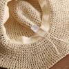 Women's Foldable Straw Sun Hat - Wide Brim, Handmade, UV Protection for Beach & Outdoors