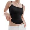 Solid Color Sleeveless Camisole Top Women's Solid Color Square Collar Sleeveless Sling Tops