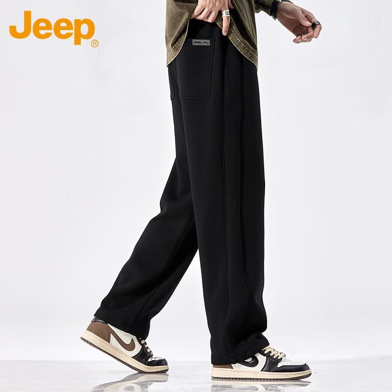 Jeep Men's Autumn/Winter Loose Straight-Leg Casual Sweatpants