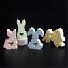 Silicone Candle Making Moulds Easter Rabbit Mold Hand-Making Supplies Silicone Texture for Craft and Home Decorations