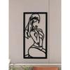 Metal Wall Art Female Minimal Line Home Decor Modern Housewarming Gift