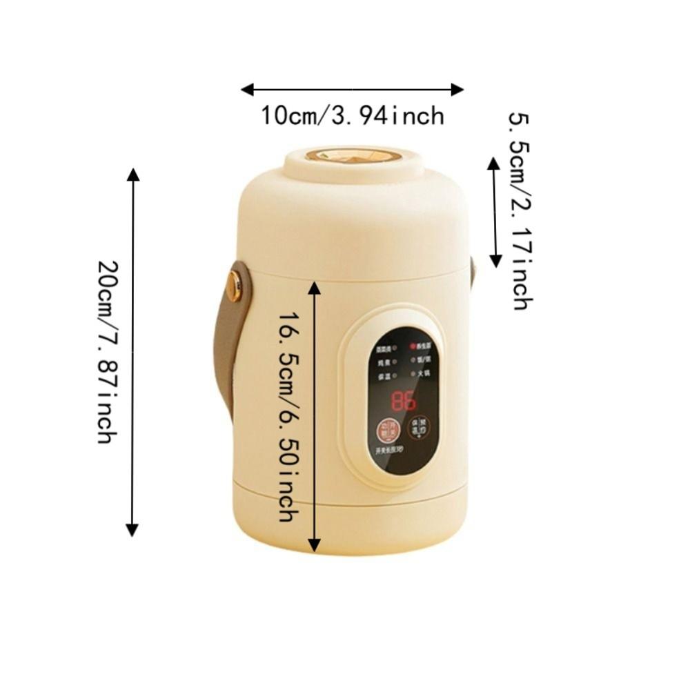 Cuiseur à riz compact pliable pour voyage Prise US Boîte à lunch chauffante Hiver