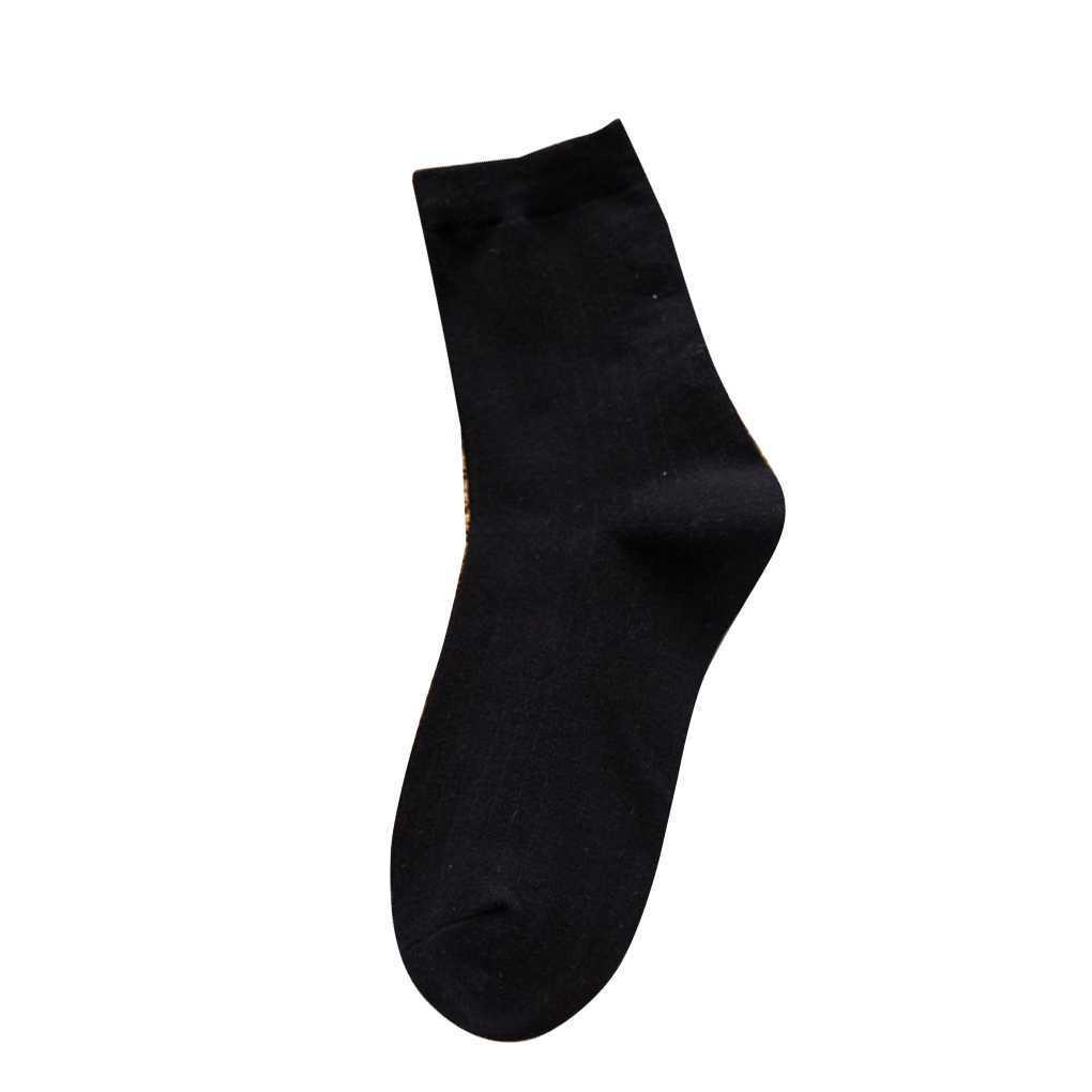 1 Paar Herbst Winter Baumwolle Weiche Socken Verdicken Warm Basic Einfarbig Socken Gestapelte Socken Damen