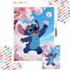 Diamond Painting Handmade Diy Mosaic Cartoon Character Stitch Sakura Flower Rhinestone Kit Home Decoration Gift