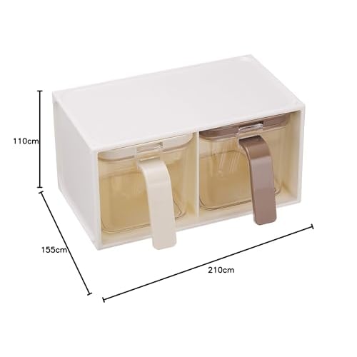 Pearl Metal Seasoning Storage Container, Set of 2, New Clove, Made in Japan, HB-1034