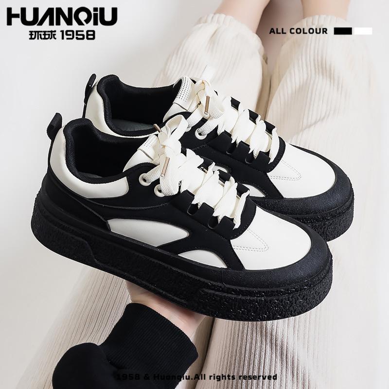 Global dopamine 22 spring and autumn new board shoes breathable sports shoes platform heightening casual shoes 35