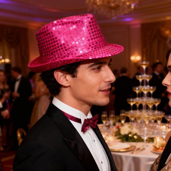 Yousheng Jazz Hat Adult Kids Sequin Stage Show Hat Dance Performance Cap Christmas Halloween New Year Headwear