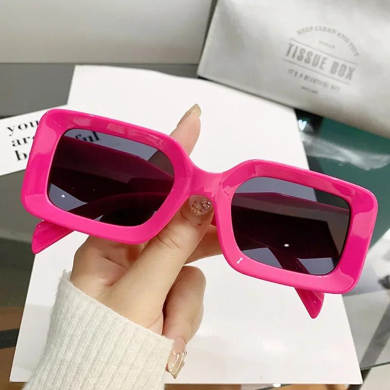 Fashion Square Sunglasses Women's New Luxury Brand Small Oval Sun Glasses Women Goggle Trends Rectangle Shades UV400 Eyewear