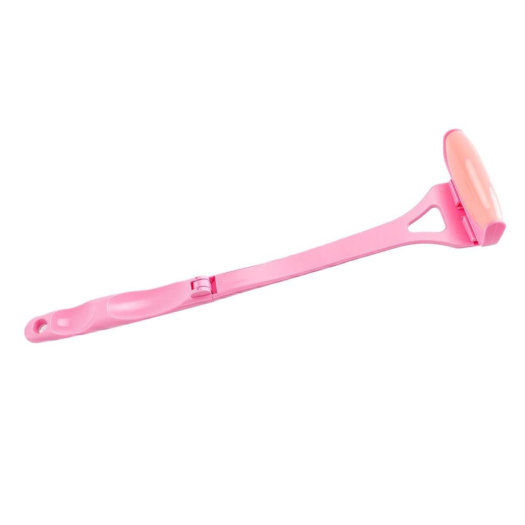 Foldable Ice Roller Long Handle Body Face Roller Handheld Hot Cold Dual Use Pink