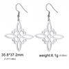 S-Shaped Tassel Pendant Titanium Steel Elegant Earrings For Women Versatile Minimalist Dangle Ear Accessories