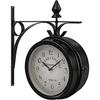 2024,double-sided Wall Clock Station Clock Garden Clock