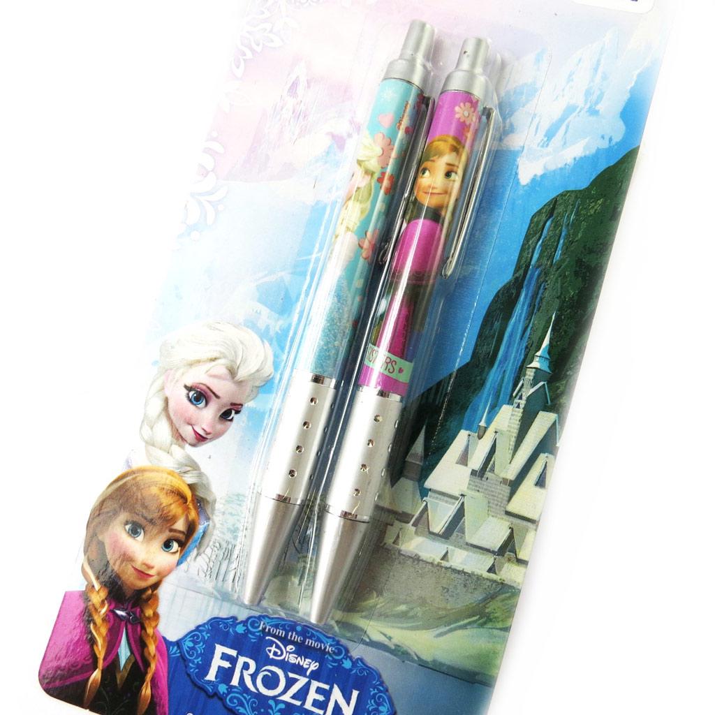 Reine des Neiges [M8382] - 2 stylos 'Frozen - Reine des Neiges' bleu rose