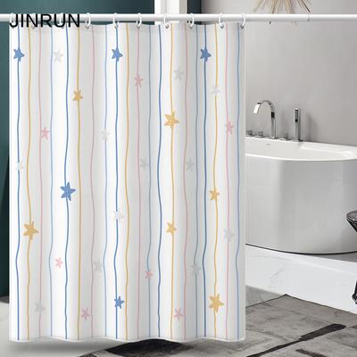 Bathroom Thickened Waterproof Curtain Mildew Proof Shower Curtain Shower Partition Curtain Shower Curtain Bathroom Curtain Free Perforation