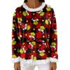 Women's Casual Fleece Sweatshirt  Long-Sleeve Round  Neck Casual Comfortable Loose-Fit Lightweight Women's Flannel Sweatshirt