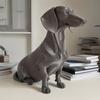 3D Printed Dachshund Figurine PLA Matte Dog Statue Animal Sculpture Home Office Desktop Bookshelf Decoration Ornament