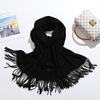 VISROVER New 20 Colors Woman Winter Scarf Fashion Female Shawls Cashmere Handfeeling Winter Wraps Solid Color Winter Hijab Gift