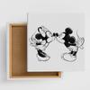 Disney Mickey Mouse Art 15cm X Made In Stylish Interior Living Room Minnie Mouse Monochrome Fabric Panel, 15cm, Small, Japan, Poster, Decor, Decor,