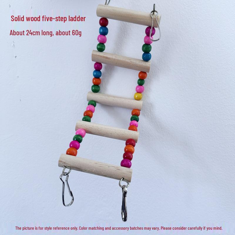 

Parrot Bird Ladder & Swing Toy Set - Soft, Bendable, and Durable Hanging Bridge & Cloud Ladder for Cage.