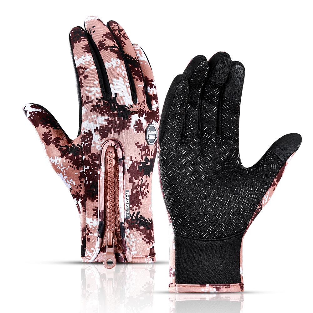 Men's & Women's Touchscreen Winter Cycling Gloves: Windproof, Fleece-Lined, Ski-Ready