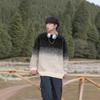 High-End Gradient Sweater: Casual Warm Streetwear for Couples, Autumn/Winter Trend
