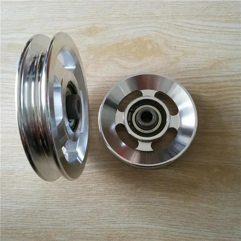 Universal Aluminium Alloy Bearing Pulley Wheel Diameter 73mm&88mm&95mm&110mm&114mm 5 Size Suitable for Transmission Equipment