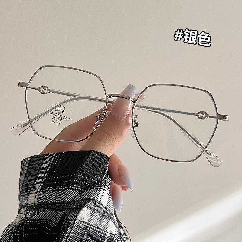 Polygon Shape Glasses Men New Stylish Blue Light Blocking Glasses Women European American Style Female Eyeglass