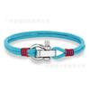 Stainless Steel Adjustable Mini Horseshoe Buckle Men'S Captain Rope Bracelet Couple Anchor