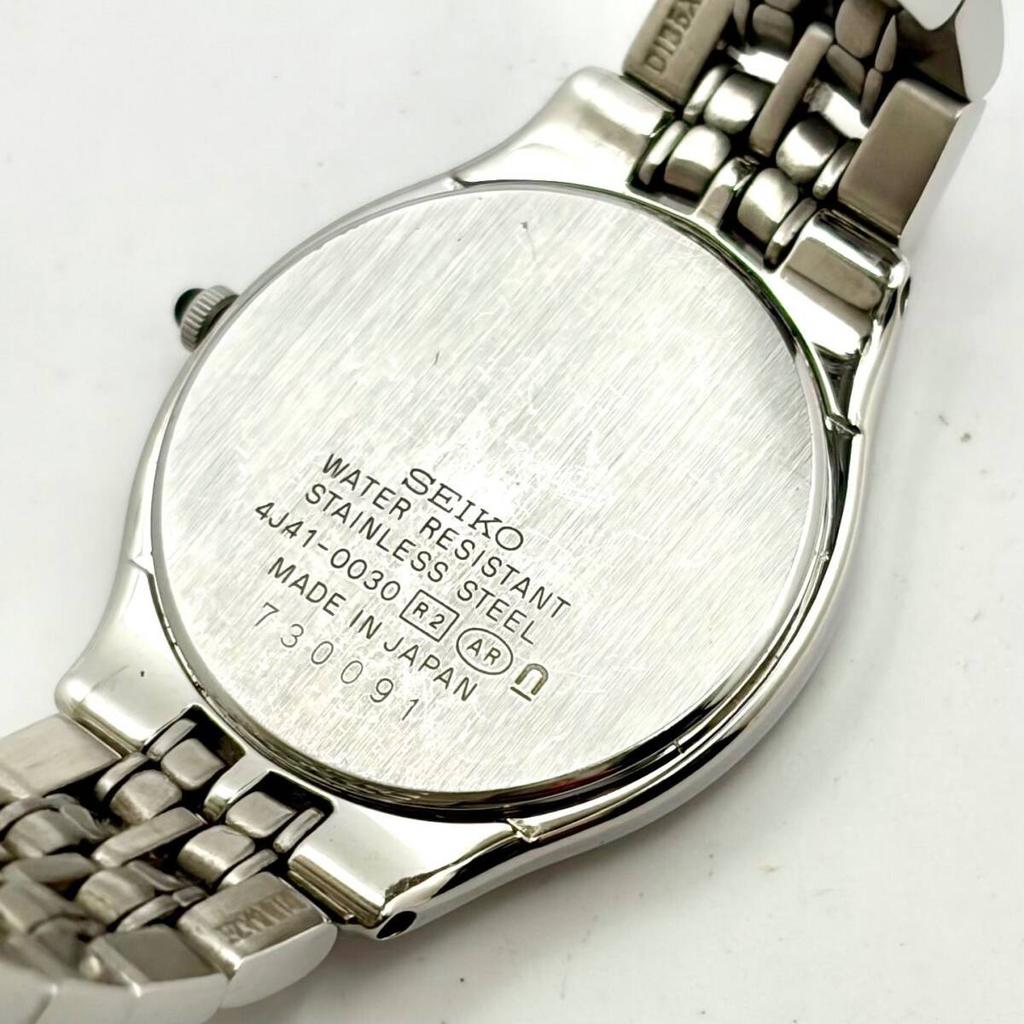 SEIKO Exceline Silver 730091 [New Battery] Ladies' Watch, Shell, 4J41-0030