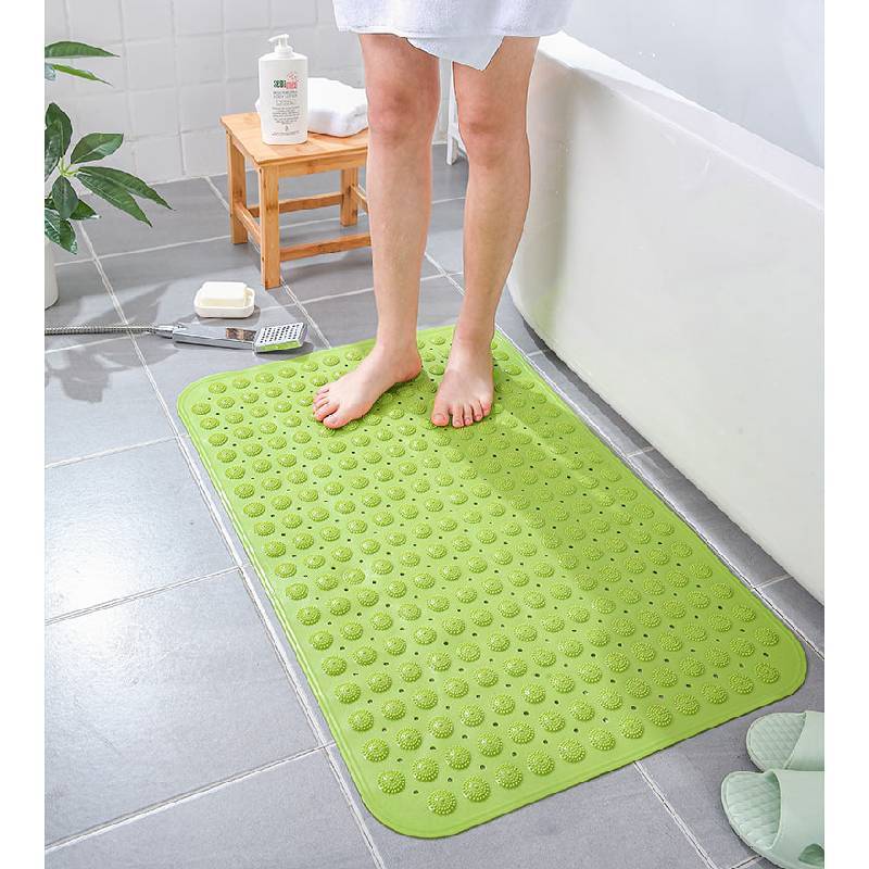 Large Pvc Shower Mat With Anti Slip And Massage Texture For Bathroom Safety