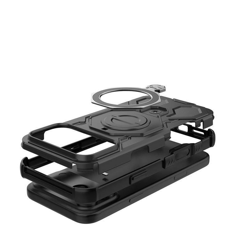 Magnetic Wireless Charge Cover For iPhone 17 Air Phone Holder Armor Back Case iPhone 17 Pro Max Cover For iPhone 17 Pro Max Case