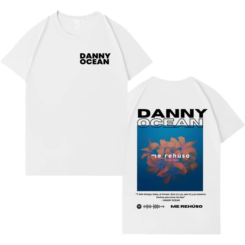 Rapper Danny Ocean Popluar 2026 Spring summer Print Tshirt Mens Fashion Casual T Shrits Aesthetic Crewneck Short Sleeve Tees