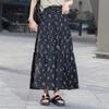 Women's High-Waist Floral Patchwork Long Skirt
