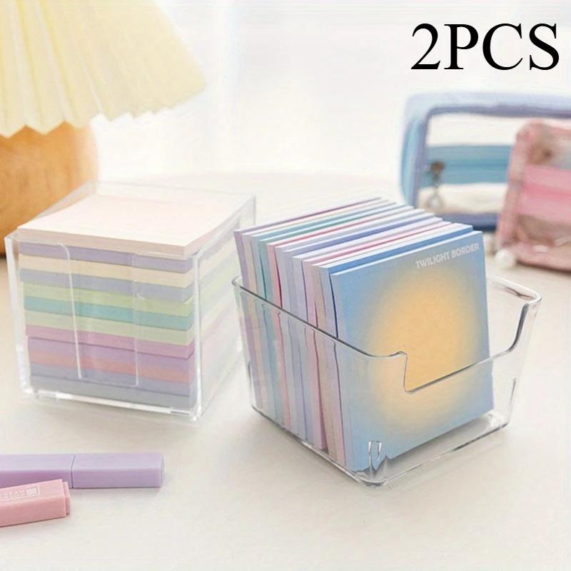 

1 шт. Компактная прозрачная акриловая коробка для хранения - Идеально подходит для стикеров, монет, конфет, ключей | Элегантный дизайн для рабочего стола, офиса чистый