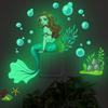 Cartoon Rainbow Luminous Wall Stickers Glow In The Dark Cloud Heart DIY Wall Decal For Baby Kids Room Nursery Home Decorations