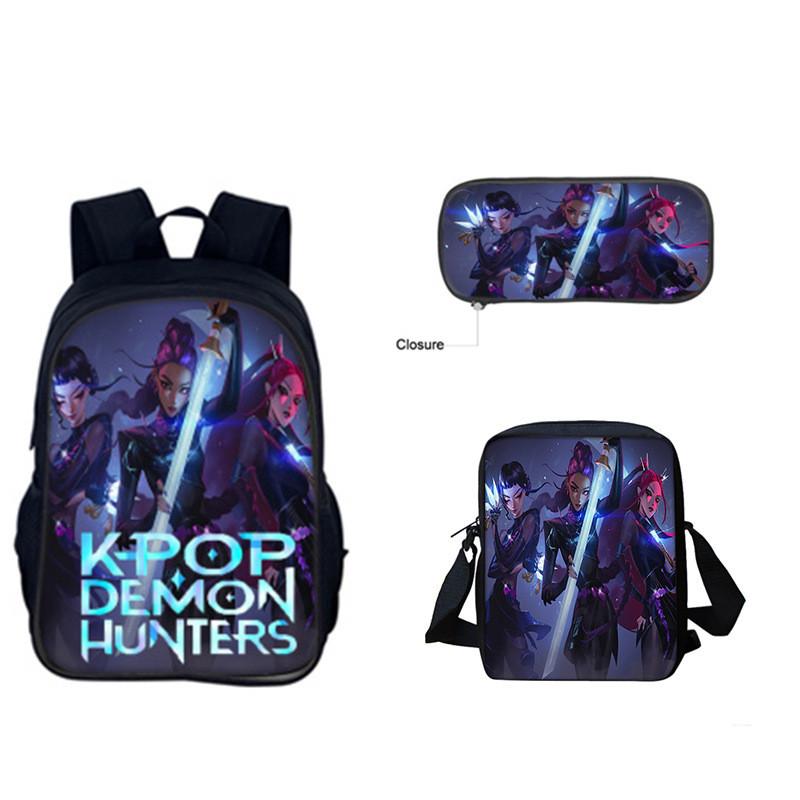 Set Zaino Kpop Hunterxhunter Con Poliestere Traspirante Per L'Uso Scolastico