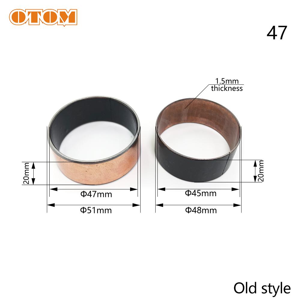 OTOM Motorräder 47mm Gabel Staubdichtung Simmerringe Buchse Äußere Führungsrohre Stoßdämpfer Wartung Oberes & Unteres Paar