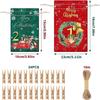 Christmas Bag 24Piece Countdown Calendar Pouch Christmas Candy Bag For Party Birthday Kids Tree Candy Wedding Holiday Baby