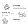 MODIAN 925 Sterling Silber Klare Funkelnde Zirkonia Sterne Ohrstecker Für Damen Exquisiter Modeschmuck