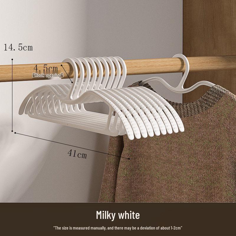 

Short-Neck Clothes Hanger: Space-Saving, Anti-Slip, Traceless, Lazy Corner Design for Large Garments.
