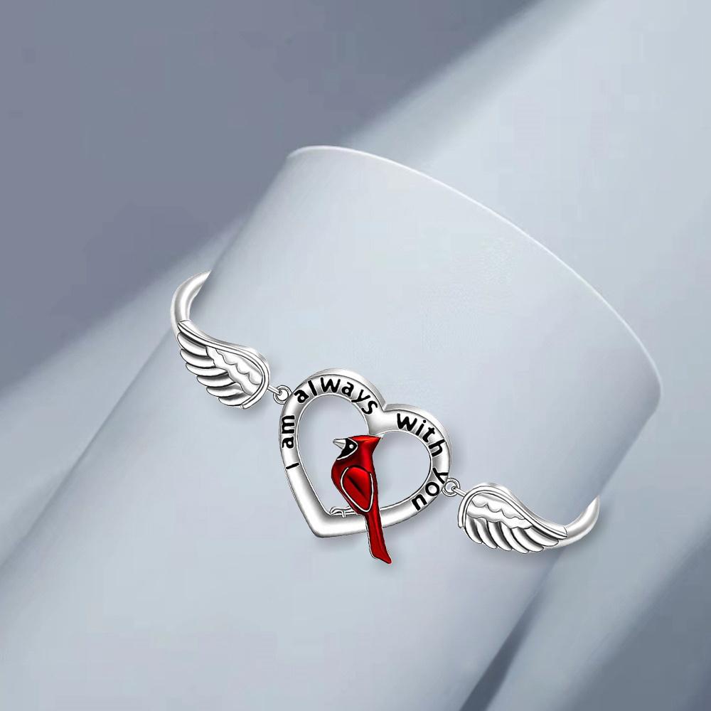 Love Red Bird Bracelet, Cool Party Jewelry, Valentine's Day Gift for Family and Friends
